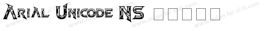 Arial Unicode NS字体转换
